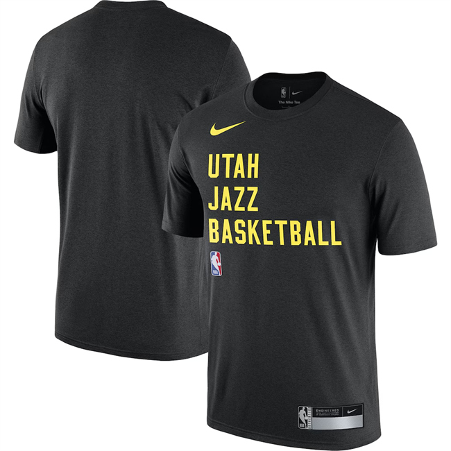 Men's Utah Jazz Black Practice T-Shirt